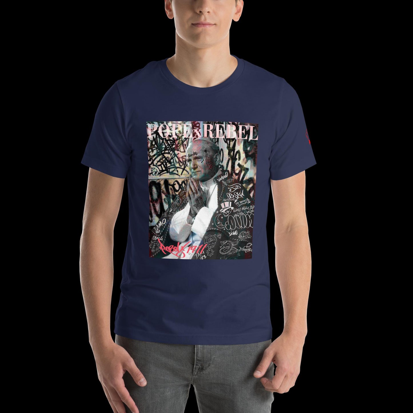 PopeXRebel Unisex Graphic Tee